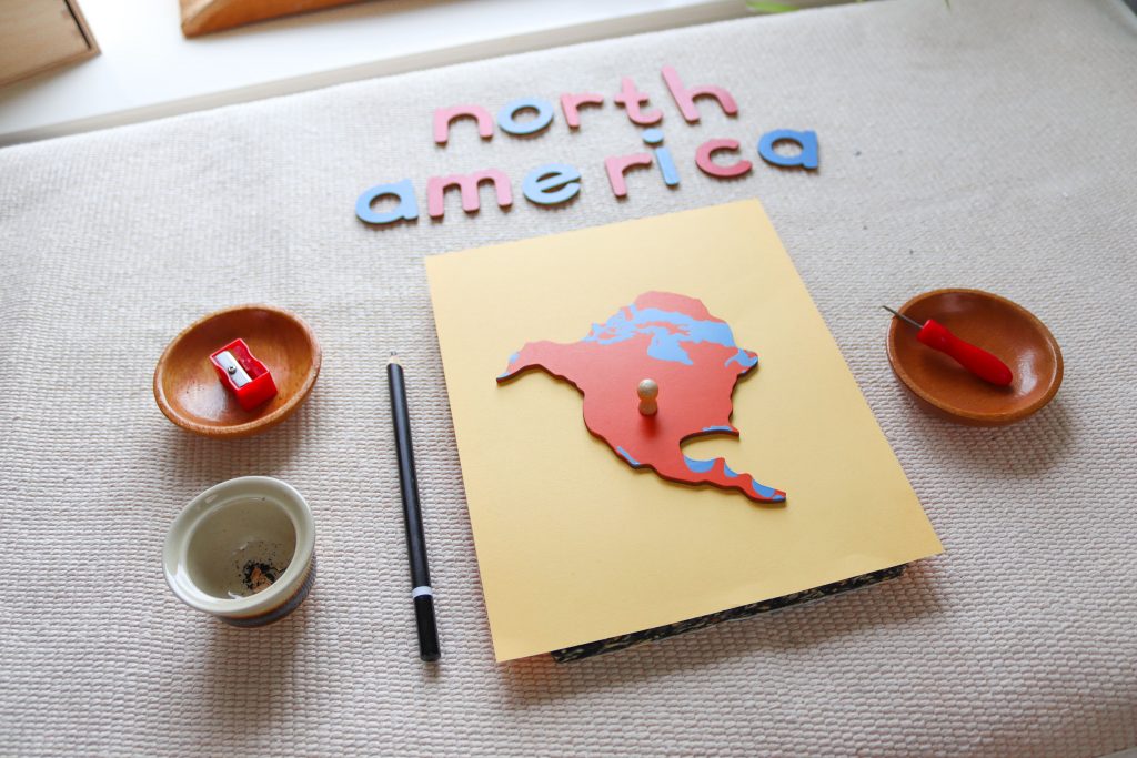 Montessori activities - ideas for working with maps - North America themed activities for kindergarten Montessori activities - ideas for working with maps - North America themed activities for kindergarten