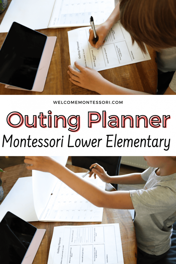 In Montessori schools, elementary aged children are given the opportunity to organise, plan, and prepare for a trip outside of the classroom!
